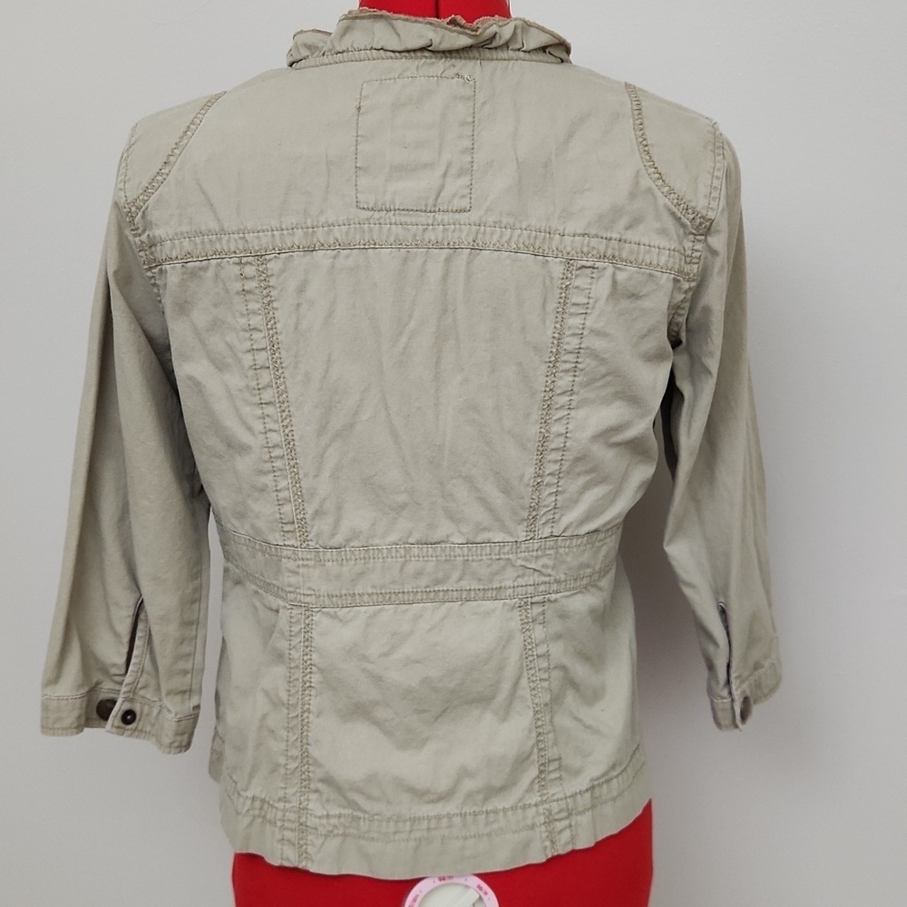 DECREE tan zip-up jacket size medium - Picture 5 of 11